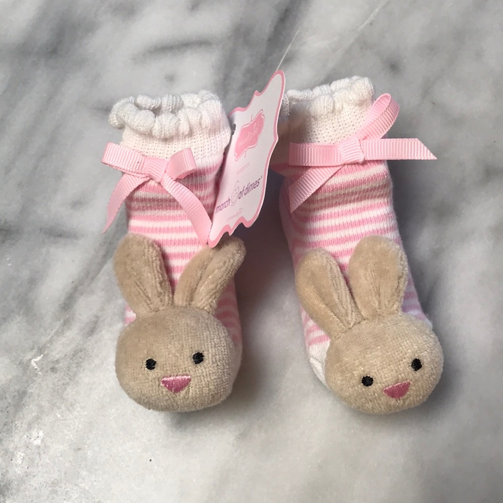 Infant bunny slippers